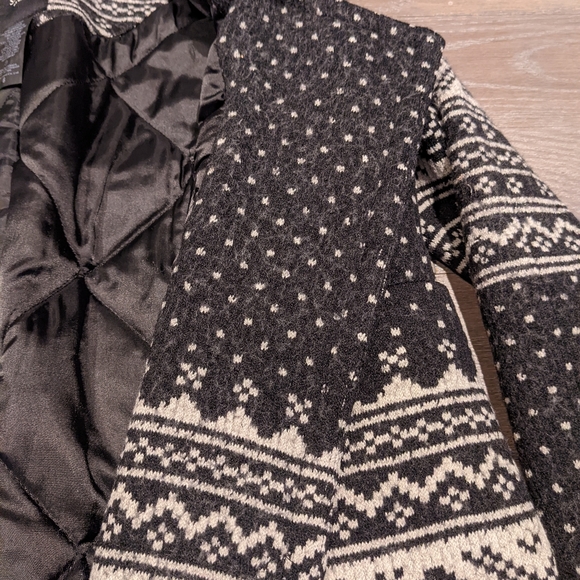 SOLD - Smythe Fair Isle Wool Coat - Picture 6 of 11